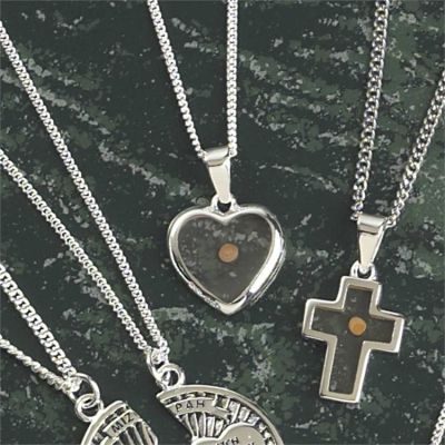 Necklace Sterling Silver Mustard Seed Heart 18 Inch Chain Gift Box - 714611154563 - 73-7525