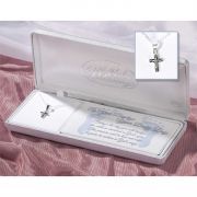 Necklace Sterling Silver Necklace 12mm Crucifix 13 Inch Boy