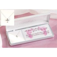 Necklace Sterling Silver Necklace Petal Cross 13 Inch Cable