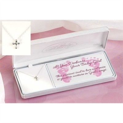 Necklace Sterling Silver Necklace Petal Cross 13 Inch Cable - 714611175025 - 73-2606