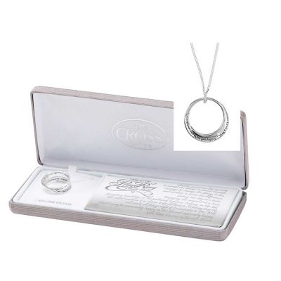 Necklace Sterling Silver Serenity Prayer Double Mobius 18" Chain - 714611187202 - 73-2552