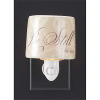 Nite Light-4.5 Inch Ceramic-Be Still & Know Psalm 46:10, 3pk