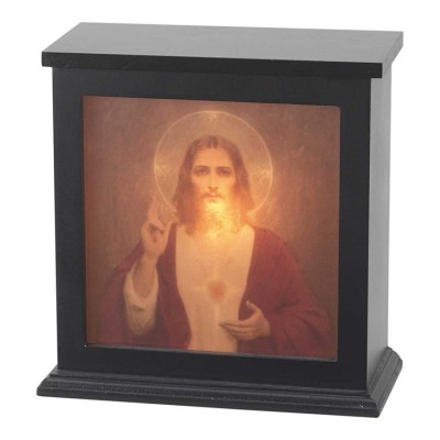 Nitelight Box MDF Black 8x8 Inch Jesus - 603799212779 - NLBXWD-21
