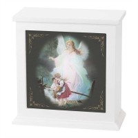 Nitelight Box MDF White 8x8 Inch Guardian Angel