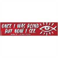 6pk -Once I Was Blind But Now I See Magnet Sterling Pack of 6