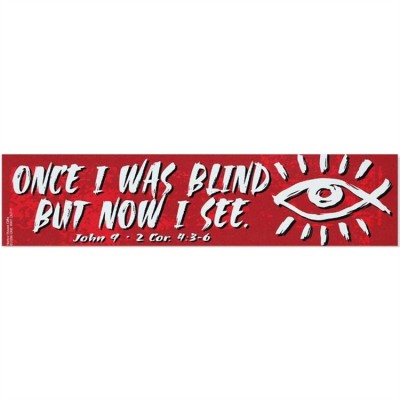 Once I Was Blind But Now I See Magnet Sterling Pack of 6 - 603799213080 - MASS-3