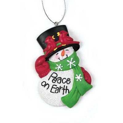 Ornament Resin 2.875 Peace On Earth Pack of 6 - 603799420440 - CHO-873