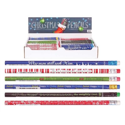 Pencil Assorted 6 Christmas Designs (Pack of 432) - 603799101370 - CHP-11DA