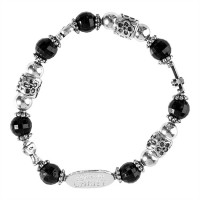 4pk -Pewter Bracelet-Dove Cross Chalice stretch (Pack of 4)
