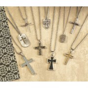 Pewter, Copper and Stainless Steel Necklace Assort Man of God