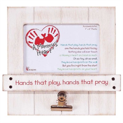 Photo Frame 8x8 MDF Mommy-Hands that Play, Hands that Pray (Pack of 2) - 603799083706 - PFTTW-48