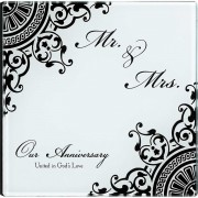 2pk -Photo Frame Album Glass Our Anniversary (Pack of 2)