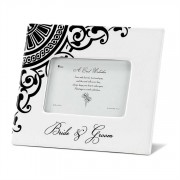 2pk -Photo Frame Dolomite 8x10 inch Bride/Groom (Pack of 2)