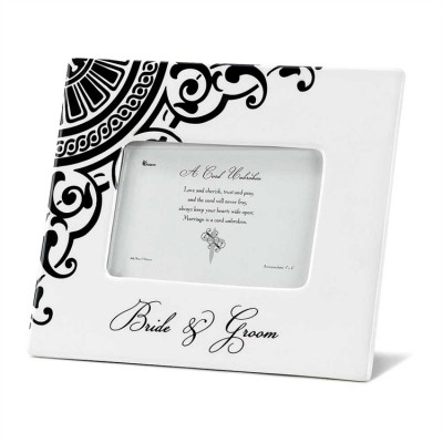 Photo Frame Dolomite 8x10 inch Bride/Groom Pack of 2 - 603799424585 - PFG-24