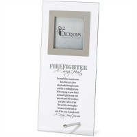 3pk -Photo Frame Glass Firefighter Pack of 3