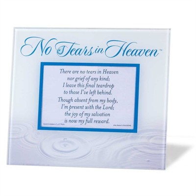 Photo Frame Glass No Tears In Heaven - 603799387446 - PFG-19