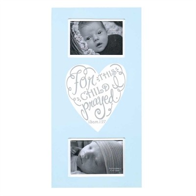 Photo Frame MDF 19 Inch For This Child I Prayed Blue - 603799574327 - PFW-74