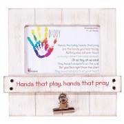 2pk -Photo Frame MDF-8x8" Daddy-Hands that Play (Pack of 2)