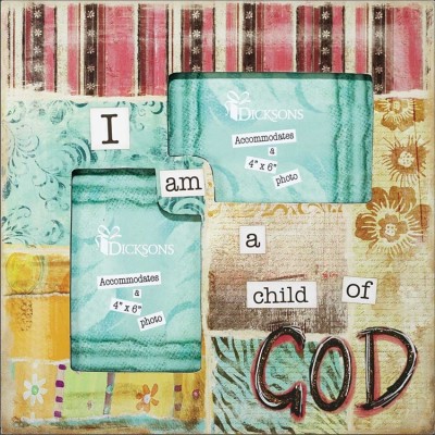 Photo Frame MDF Child of God Pack of 2 - 603799448802 - PFW-71 Photo Frame MDF Child of God Pack of 2 - 603799448802 - PFW-71