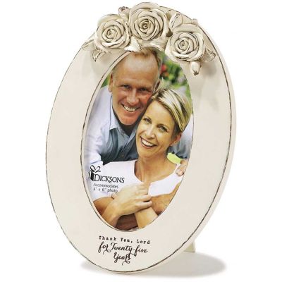 Photo Frame MDF/Resin Thank You Lord for 25 years Pack of 2 - 603799523103 - PFWR-201
