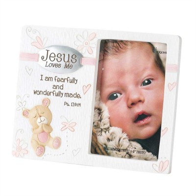 Photo Frame Resin Jesus Loves Me (2 Pack) - 603799578271 - PFR-157