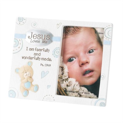 Photo Frame Resin Jesus Loves Me (Pack of 2) - 603799578288 - PFR-158