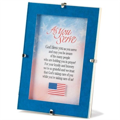 Photo Frame Tabletop Clip Soldier As You Serve Pack of 3 - 603799500869 - PFTT-5
