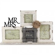 Photo Frame Tabletop MDF/Metal Mr/Mrs