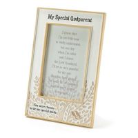 Photo Frame Tabletop Resin My Special Godparent 2pk