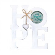 2pk -Photo Frame Wall Wood Hope White (Pack of 2) 2pk -Photo Frame Wall Wood Hope White (Pack of 2)