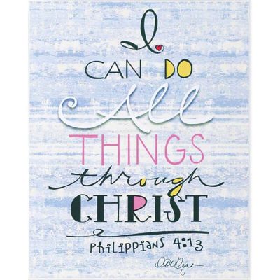Plaque Can Do All Things Through Christ Philippians 4:13 (Pack of 2) - 603799099882 - PLK810-164
