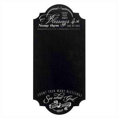 Plaque Chalkboard Count Your Many Blessings - 603799570626 - PLKCB-1022-130