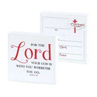 Plaque Confirmed In Christ For the Lord Your God Joshua 1:9, 2pk