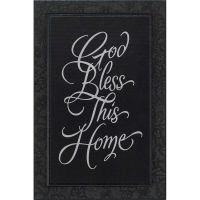 Plaque God Bless This Home Pack of 2