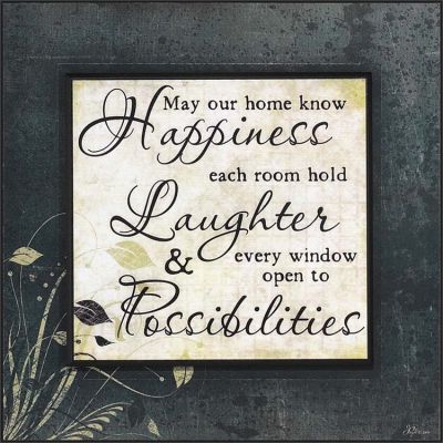 Plaque May Your Home Know Happiness - 603799347822 - SPLK1212-560