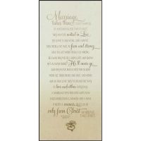 Plaque MDF 5x11 Marriage Takes Three Pack of 2