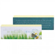 Plaque MDF 8x1 2x2.5In. Psalm 23 He Restoreth My Soul 3pk