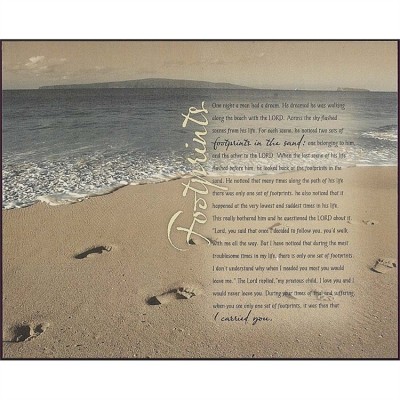 Plaque MDF 8x10 Footprints Pack of 2 - 603799307390 - PLK810-32
