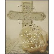 Plaque MDF 8x10 inch Marriage Take Three Pack of 2