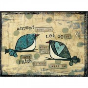 Plaque MDF Accept What Is by Lisa Larson