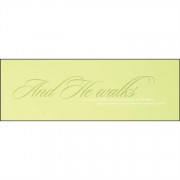 2pk -Plaque MDF And He Walks (Pack of 2)