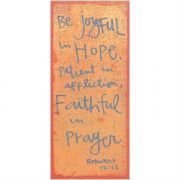 Plaque MDF Be Joyful In Hope Romans 12:12 Pack of 2