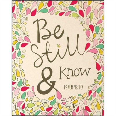 Plaque MDF Be Still And Know Psalm 46:10 - 8 x 10 Pack of 2) - 603799102353 - PLK810-165 Plaque MDF Be Still And Know Psalm 46:10 - 8 x 10 Pack of 2) - 603799102353 - PLK810-165
