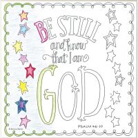 Plaque MDF Be Still & Know Psalm 46:10, Box (Pack of 2)