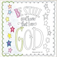 2pk -Plaque MDF Be Still & Know Psalm 46:10, Box (Pack of 2)