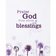 2pk -Plaque MDF Bless God from Whom all Blessings Flow 8 x 10 (Pack of 2)