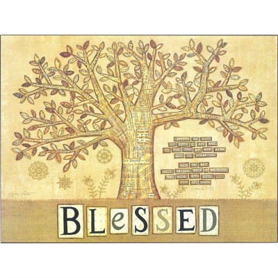 Plaque MDF Blessed Are Those Who Trust In The Lord - 603799564861 - PLK1824-1556