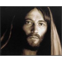 Plaque MDF Christ 10 x 8in., 3/4in. Thick, Brown Edges (Pack of 2)