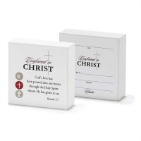 2pk -Plaque MDF Confirmed In Christ (Pack of 2)