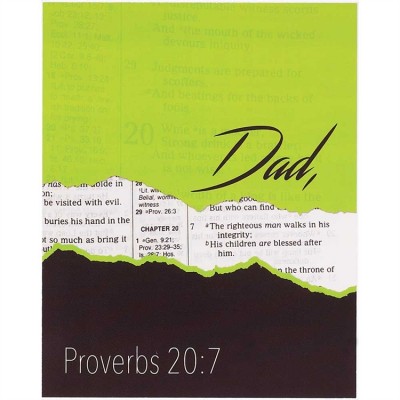 Plaque MDF Dad The Righteous Man Walks Proverbs 20:7.8 (Pack of 2) - 603799072106 - PLK810-158